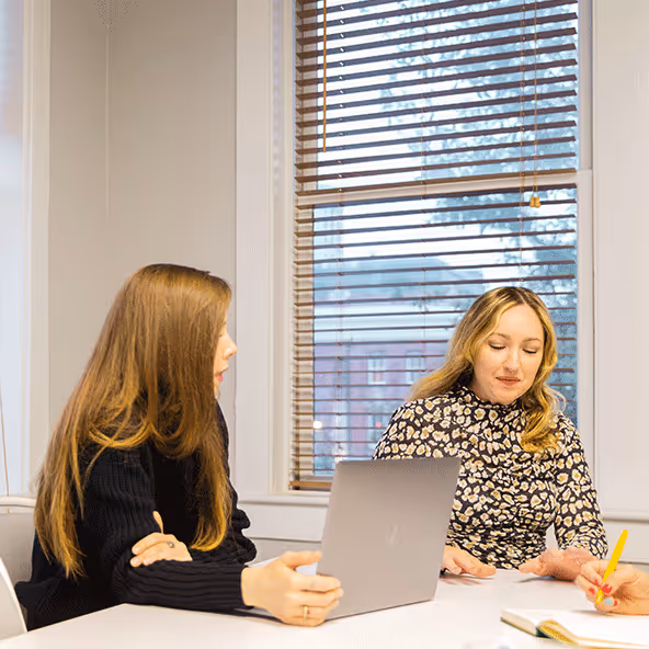 2 women in an office