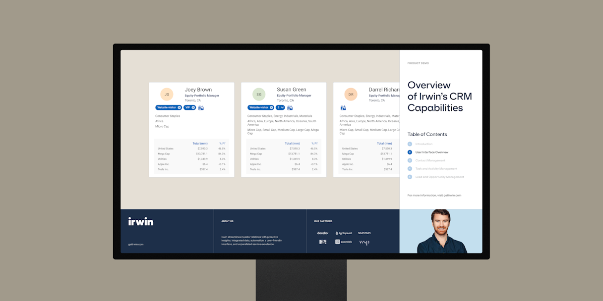 Irwin Mockup UI 2