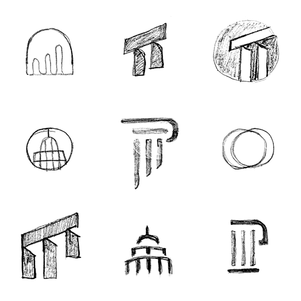 Early sketches for a potential mark
