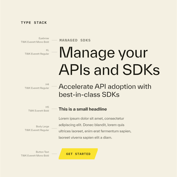 Speakeasy Typestack