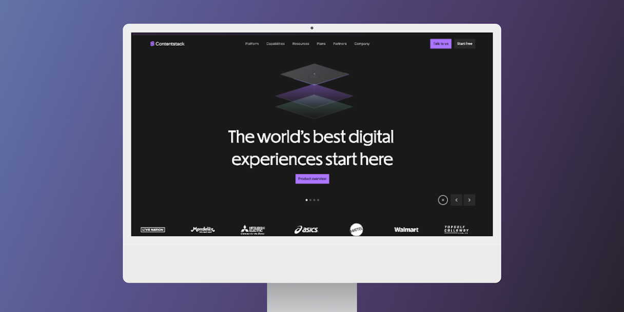 Contentstack homepage v4