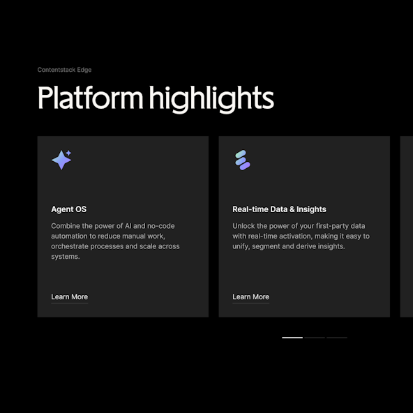 Contentstack platformhighlights
