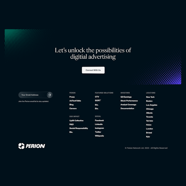 Perion Footer