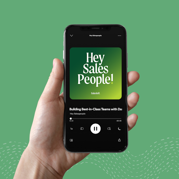Branding for Salesloft's podcast, Hey Sales People!