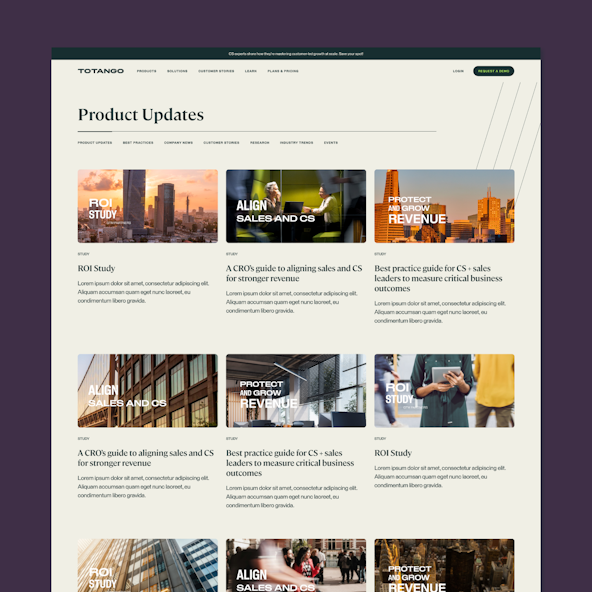 Totango Category Page